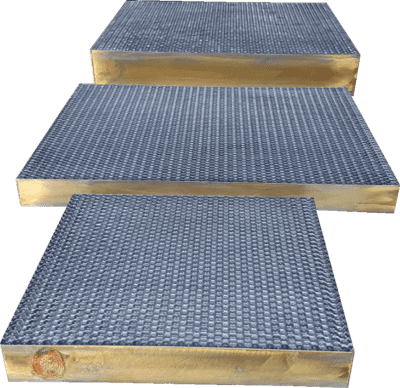 Other VHRC radiator cores compared alongside their larger cousin: >- The 4 Inch Honeycomb core. (Fig B.)