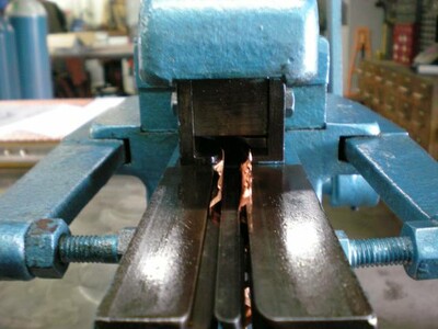 BEFORE lockseam pressing.