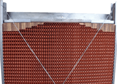 An irregular core shape being stacked.