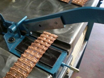 Copper film slicing.